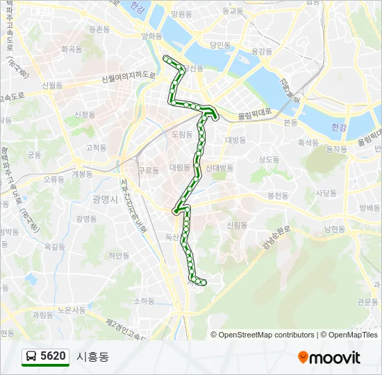 5620 Bus Line Map