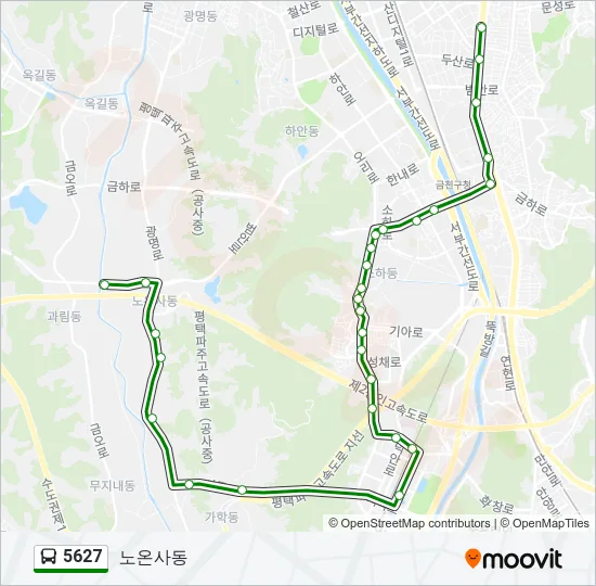 5627 Bus Line Map