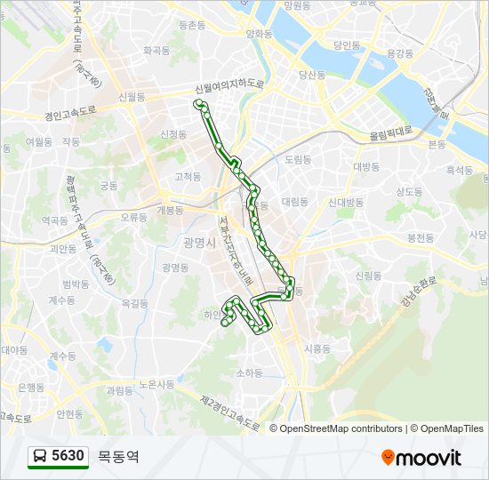 5630 버스 노선 지도