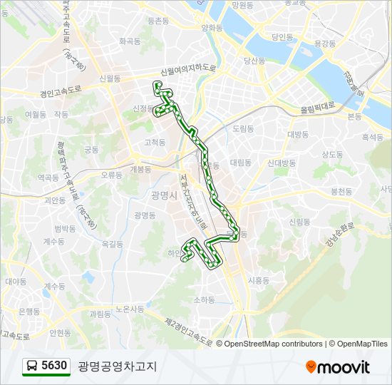 5630 bus Line Map