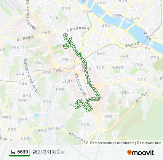 5630 Bus Line Map