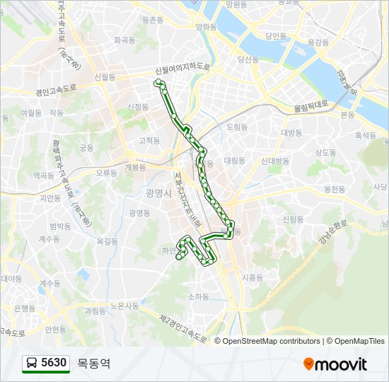 5630 bus Line Map