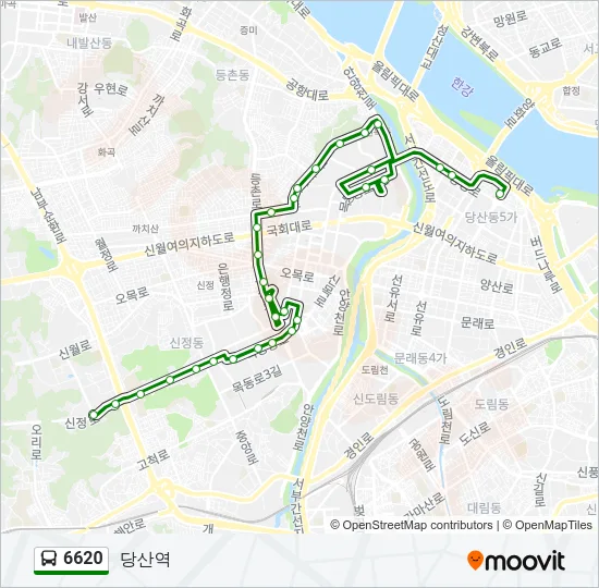 6620 Bus Line Map