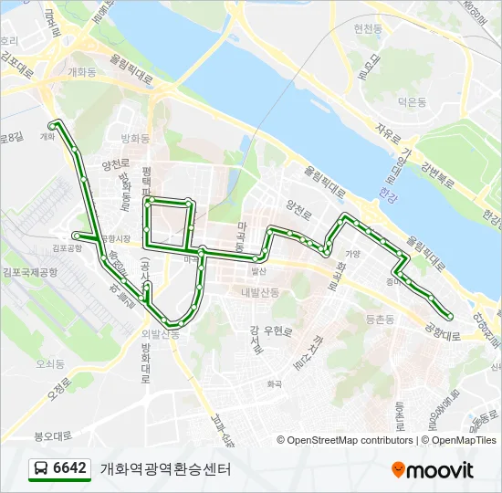 6642 Bus Line Map