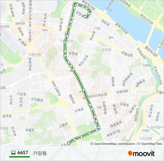 6657 Bus Line Map