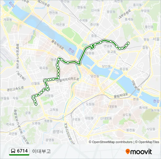 6714 Bus Line Map
