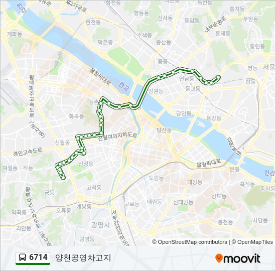 6714 Bus Line Map