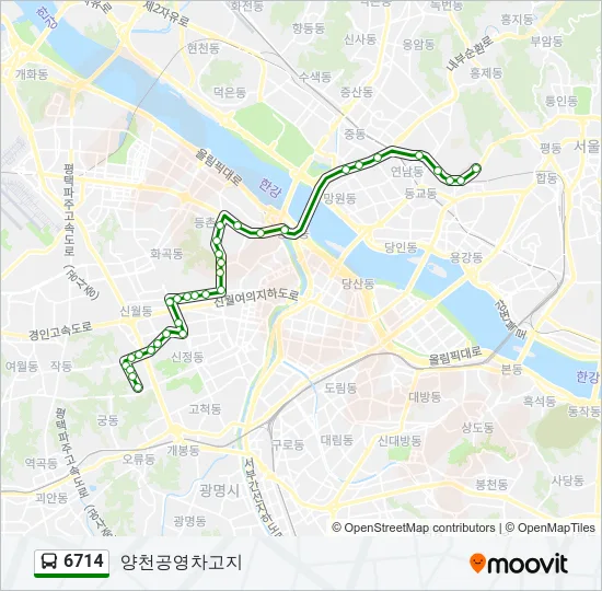 6714 Bus Line Map