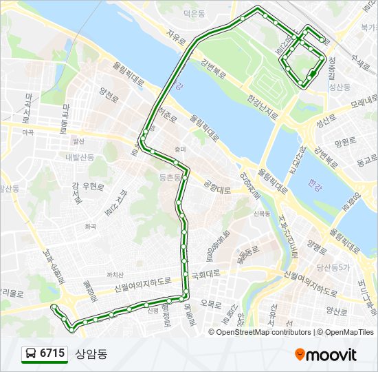6715 bus Line Map