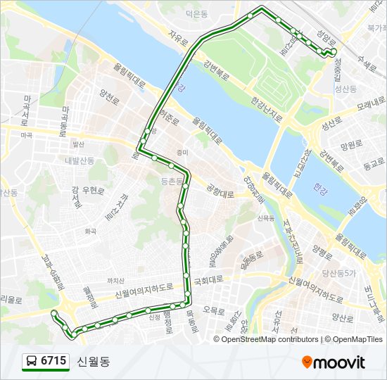 6715 bus Line Map