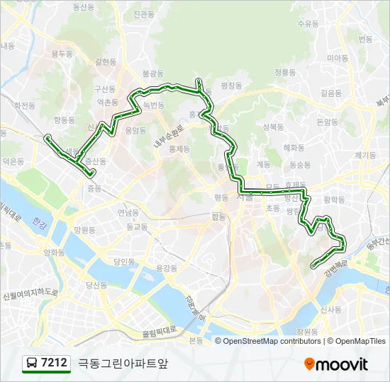 7212 Bus Line Map