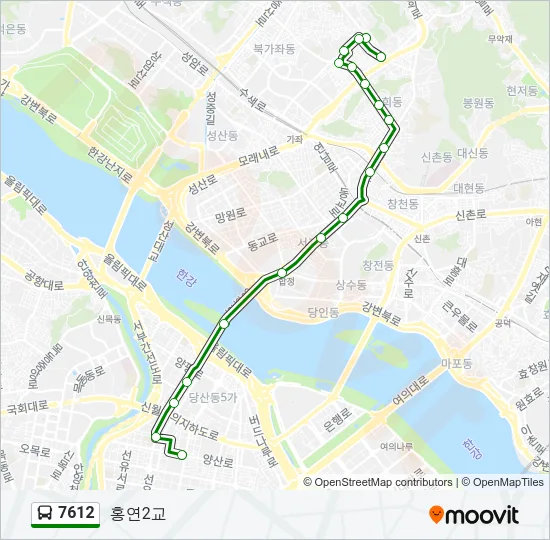 7612 Bus Line Map