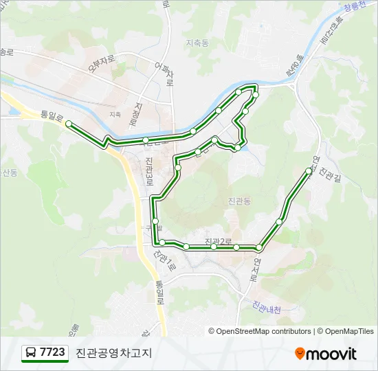 7723 Bus Line Map