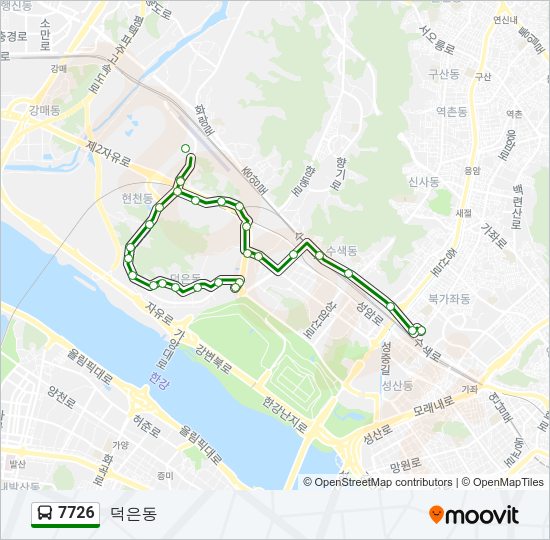 7726 버스 노선 지도