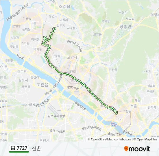 7727 Bus Line Map