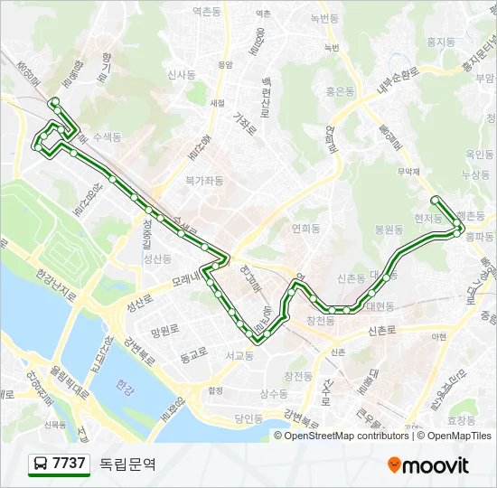 7737 Bus Line Map