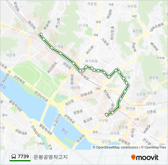 7739 Bus Line Map