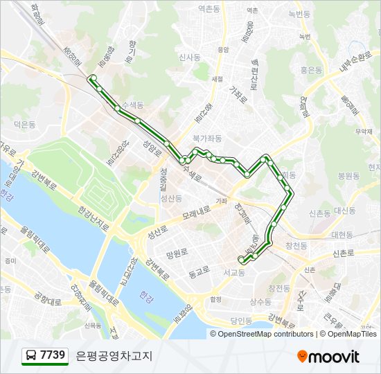 7739 bus Line Map