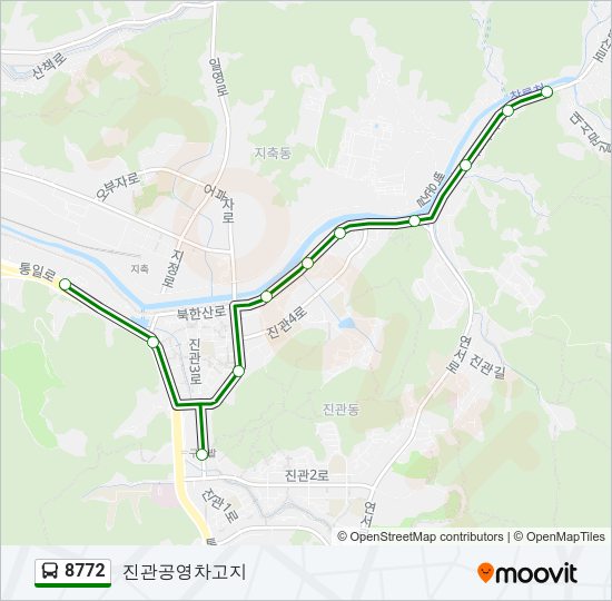 8772 버스 노선 지도