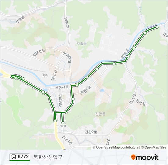 8772 bus Line Map