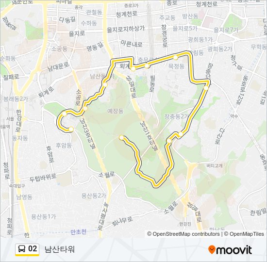 02 버스 노선 지도