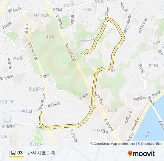 03 버스 노선 지도