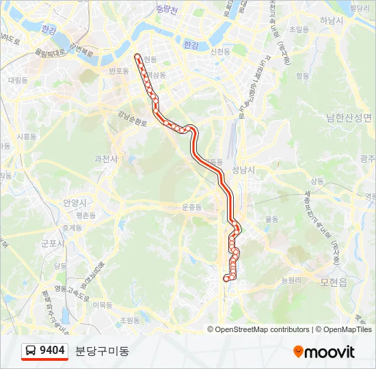 9404 Bus Line Map