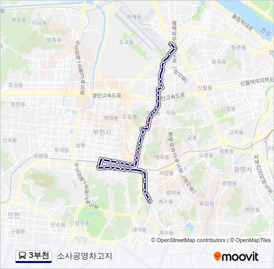 3부천 버스 노선 지도