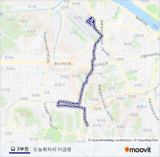 3부천 bus Line Map
