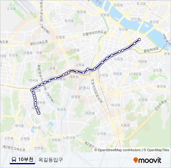 10부천 버스 노선 지도