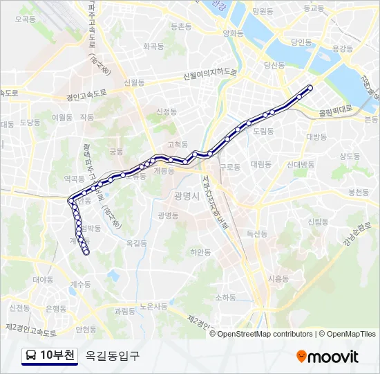 10부천 Bus Line Map