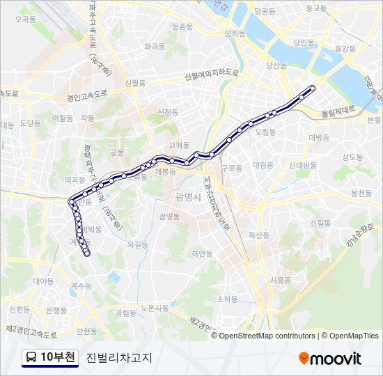 10부천 Bus Line Map