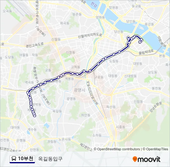 10부천 Bus Line Map