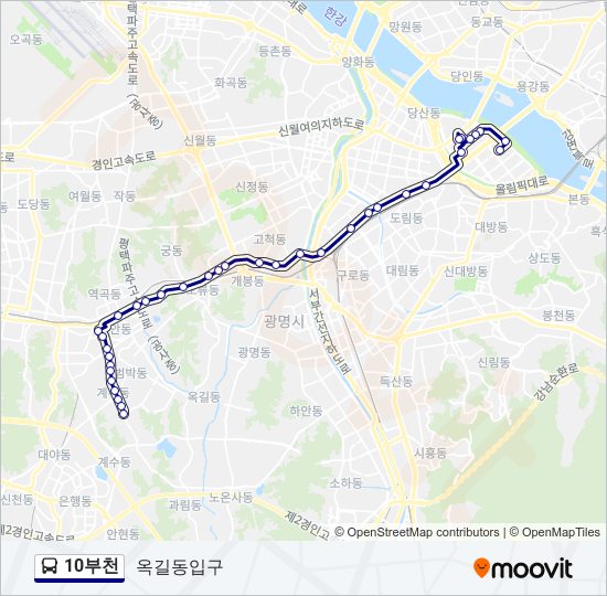 10부천 bus Line Map