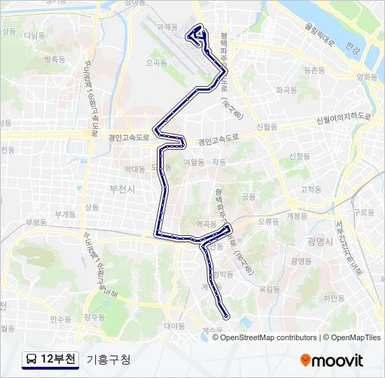 12부천 Bus Line Map