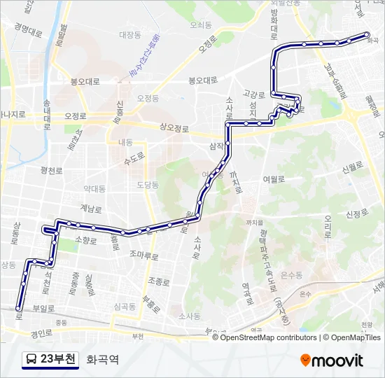 23부천 Bus Line Map