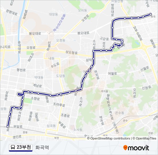 23부천 bus Line Map