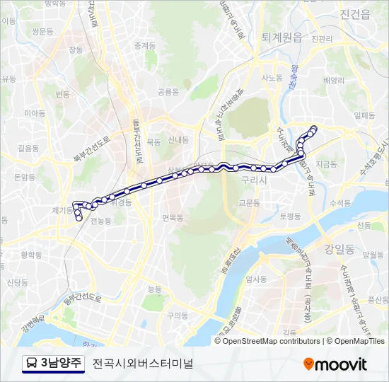 3남양주 버스 노선 지도