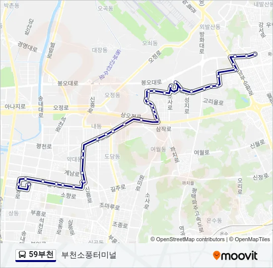 59부천 Bus Line Map