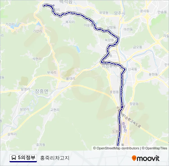 5의정부 Bus Line Map
