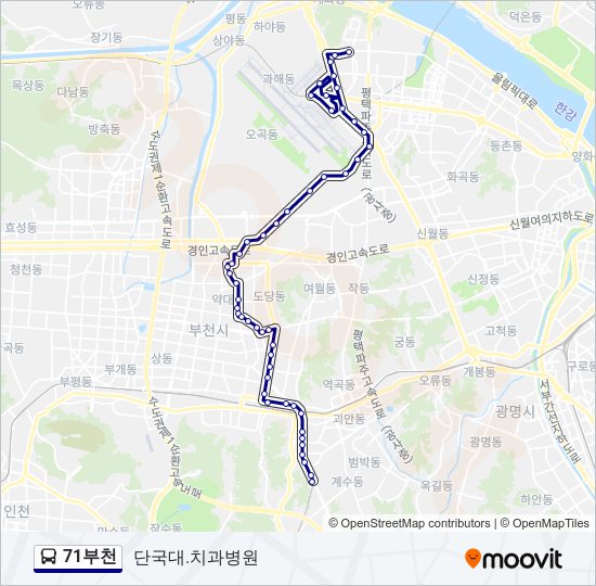 71부천 버스 노선 지도