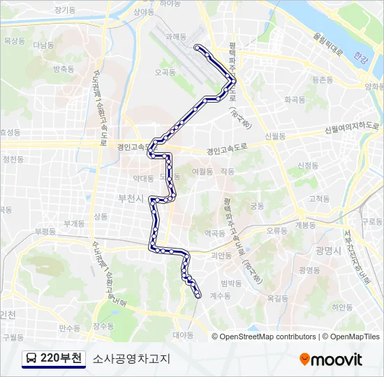 220부천 Bus Line Map