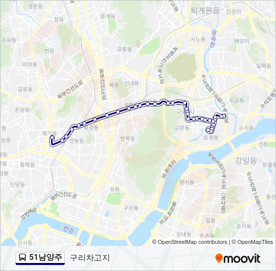51남양주 버스 노선 지도