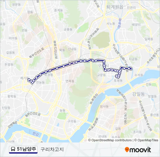 51남양주 버스 노선 지도