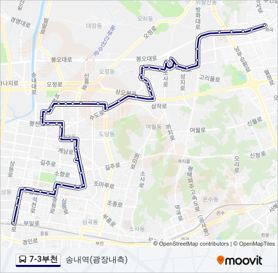 7-3부천 버스 노선 지도