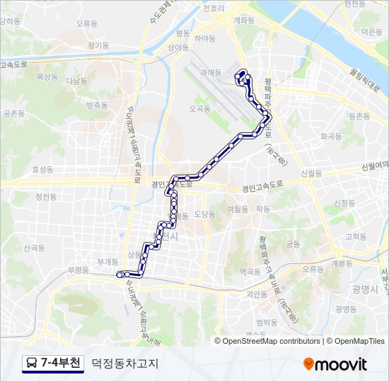 7-4부천 버스 노선 지도