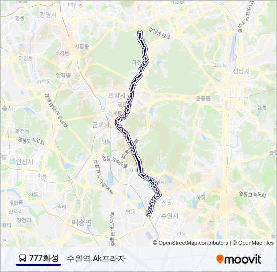 777화성 bus Line Map