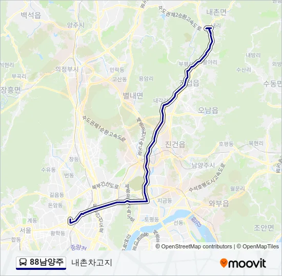 88남양주 버스 노선 지도