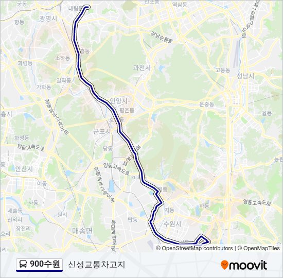 900수원 bus Line Map