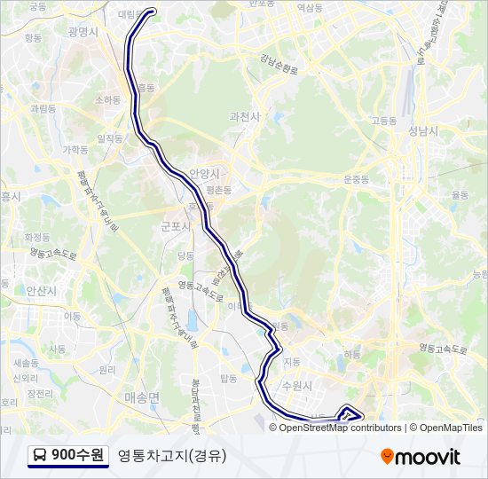 900수원 Bus Line Map